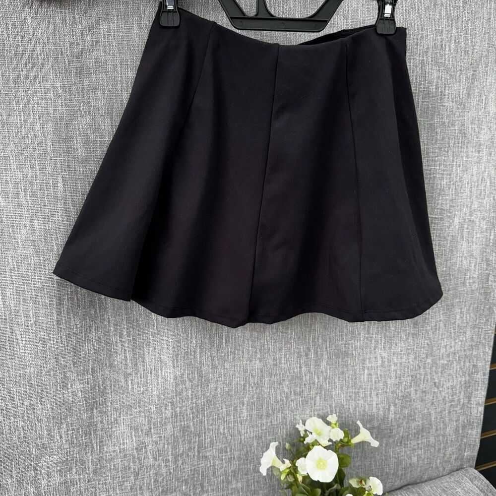 Move Theology Women's Black Athletic Skort S Stretch Lined Tennis Activewear